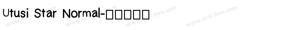 Utusi Star Normal字体转换